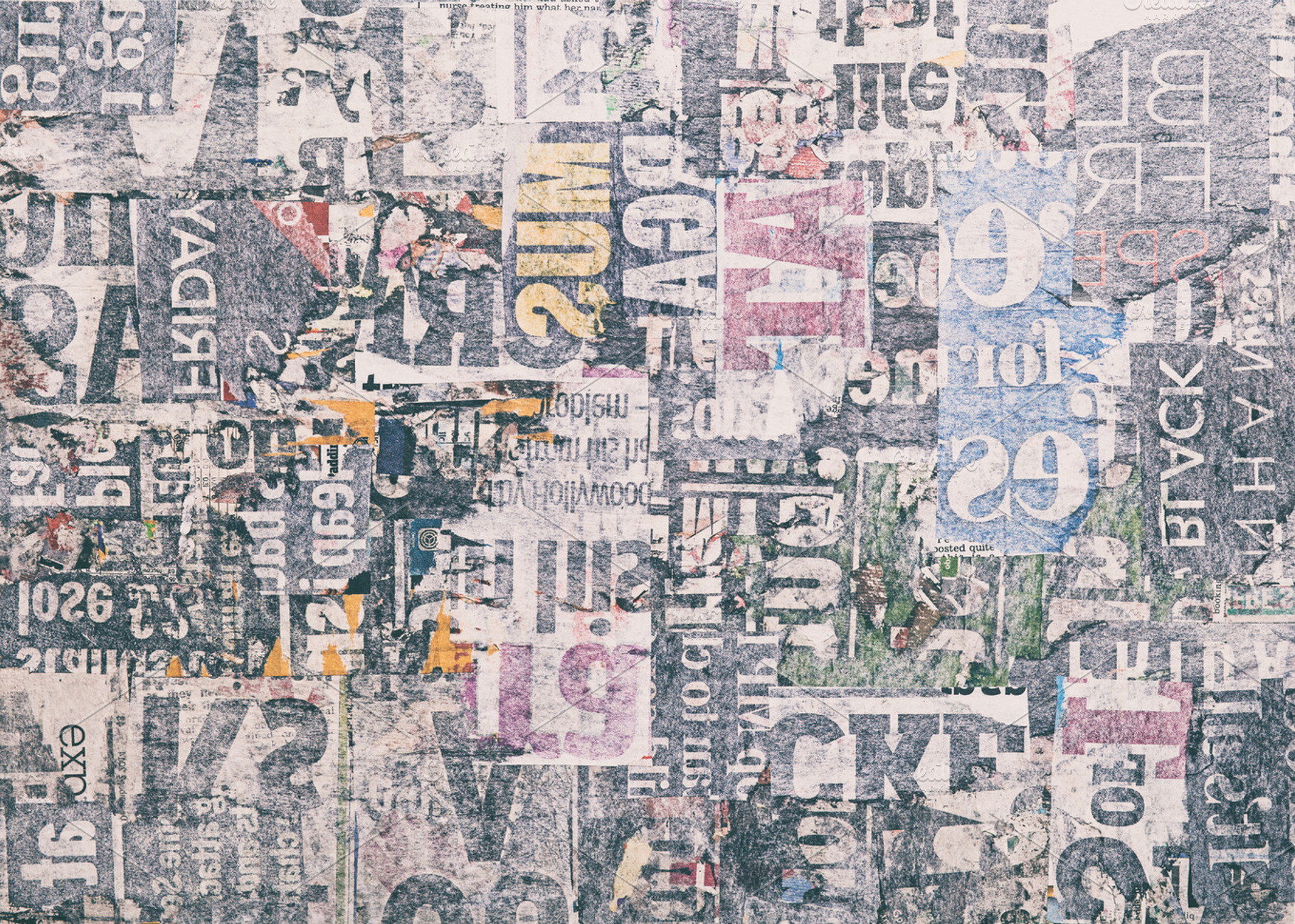 Abstract Newspaper Background, an Abstract Photo by Eddie Cloud
