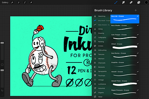Dirty Inkwell ProCreate Brushes