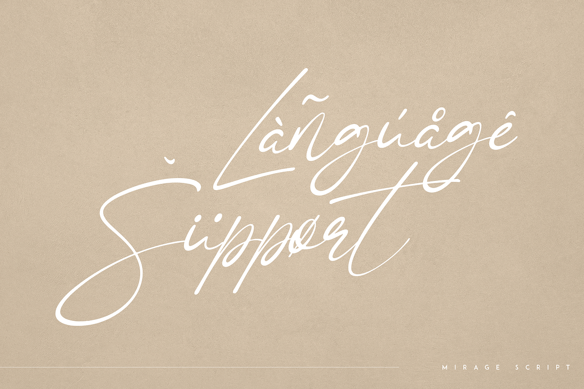 Mirage - creative script font, a Script Font by Only Fonts (Photo 9 of 10)