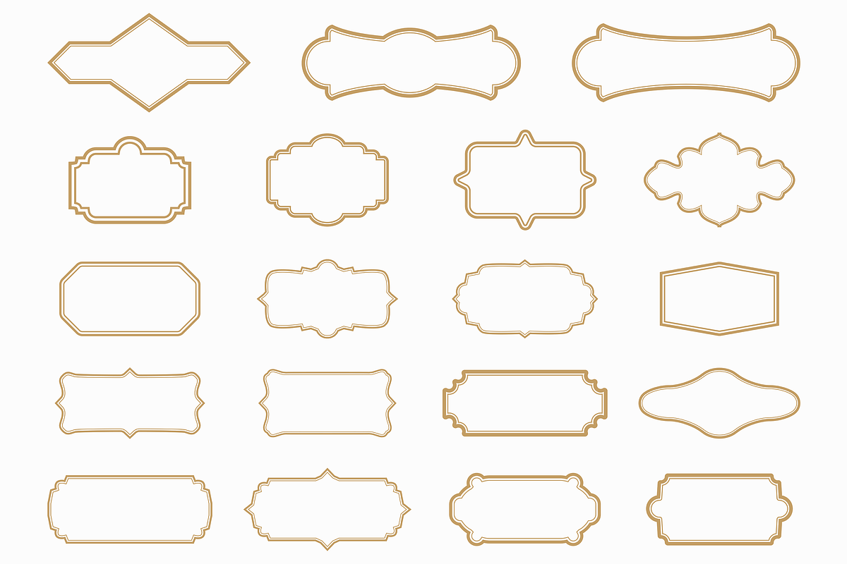 Classic Frame Label Border Bundle, a Decorative Illustration by Kusumaillustration (Photo 8 of 16)