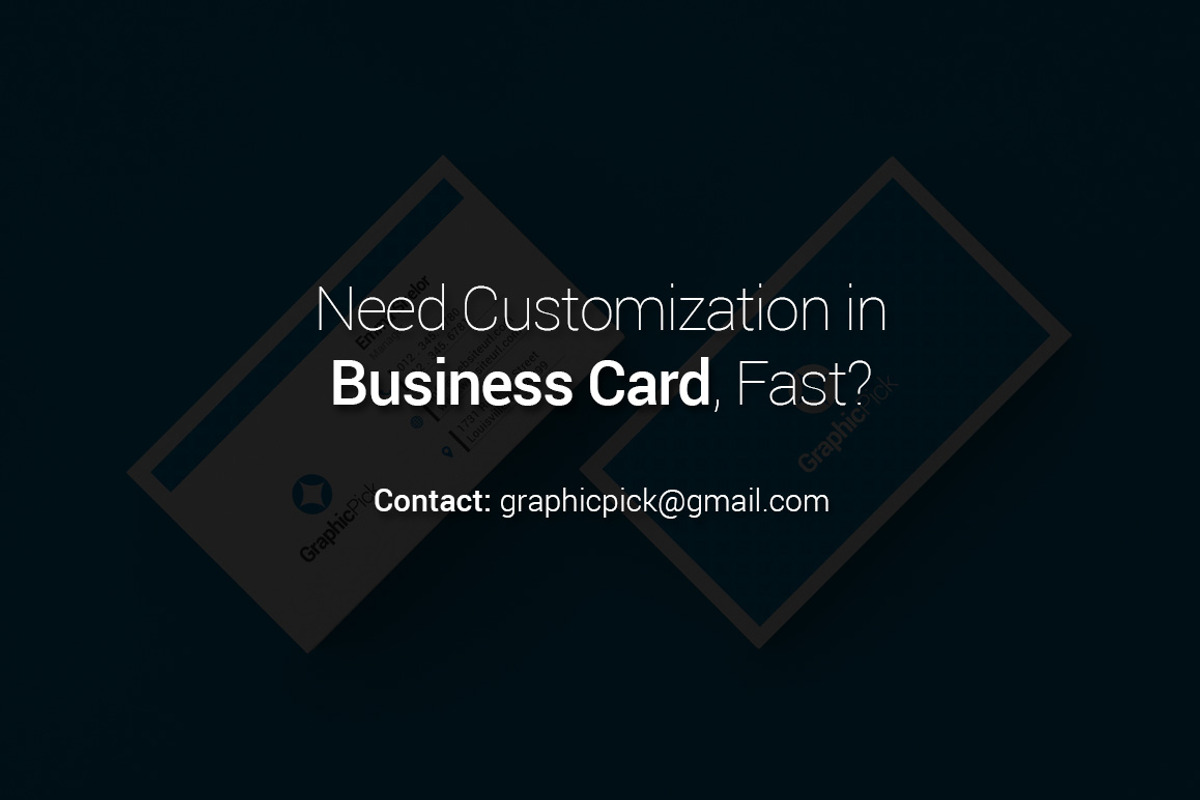 Simple Clean Business Card, a Business Card Template by GraphicPick (Photo 2 of 2)