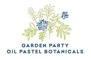 Garden Party Oil Pastel Botanicals
