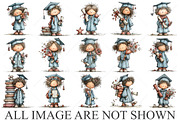 Whimsical Graduation Kids Clipart, a Seasonal Illustration by Canvas Craft (Thumbnail 4 of 10)