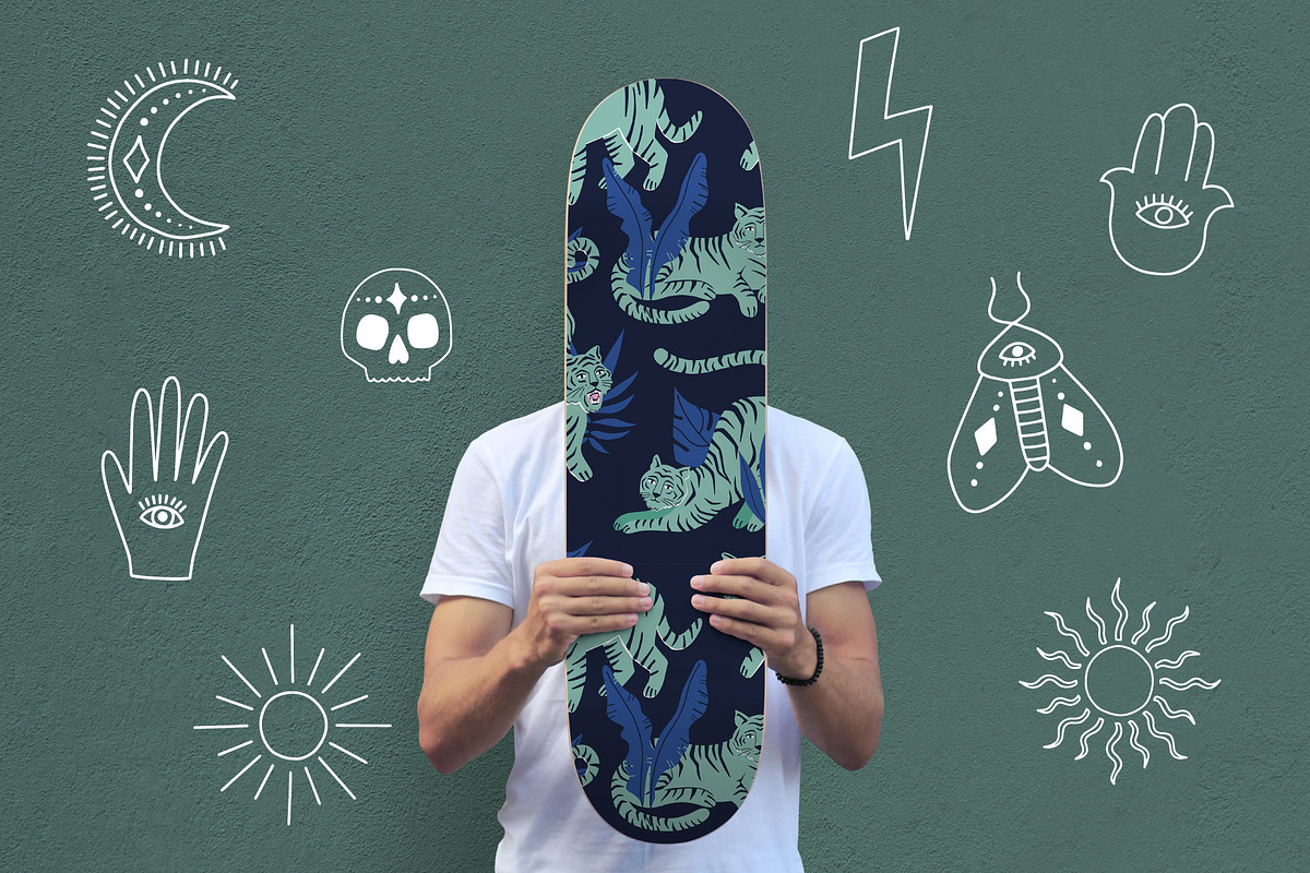 Tropical Tiger Abstract Boho Set, an Object Graphic by MaNechaeva (Photo 9 of 10)