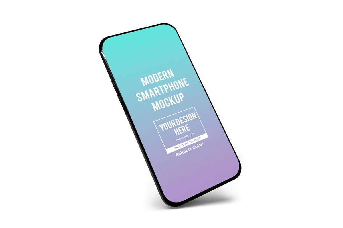 Modern Smartphone Mockup Template, an Android Mockup by DesignRushMarket (Photo 8 of 11)