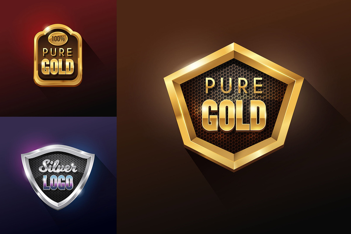 3D Vector Badges Collection Vol 1, a Branding & Logo Template by Bagstudio Shop (Photo 2 of 3)