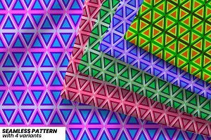 Nested Triangle Pattern, a Pattern Graphic by Pyopo