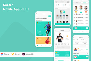 Soccer Mobile App UI Kit