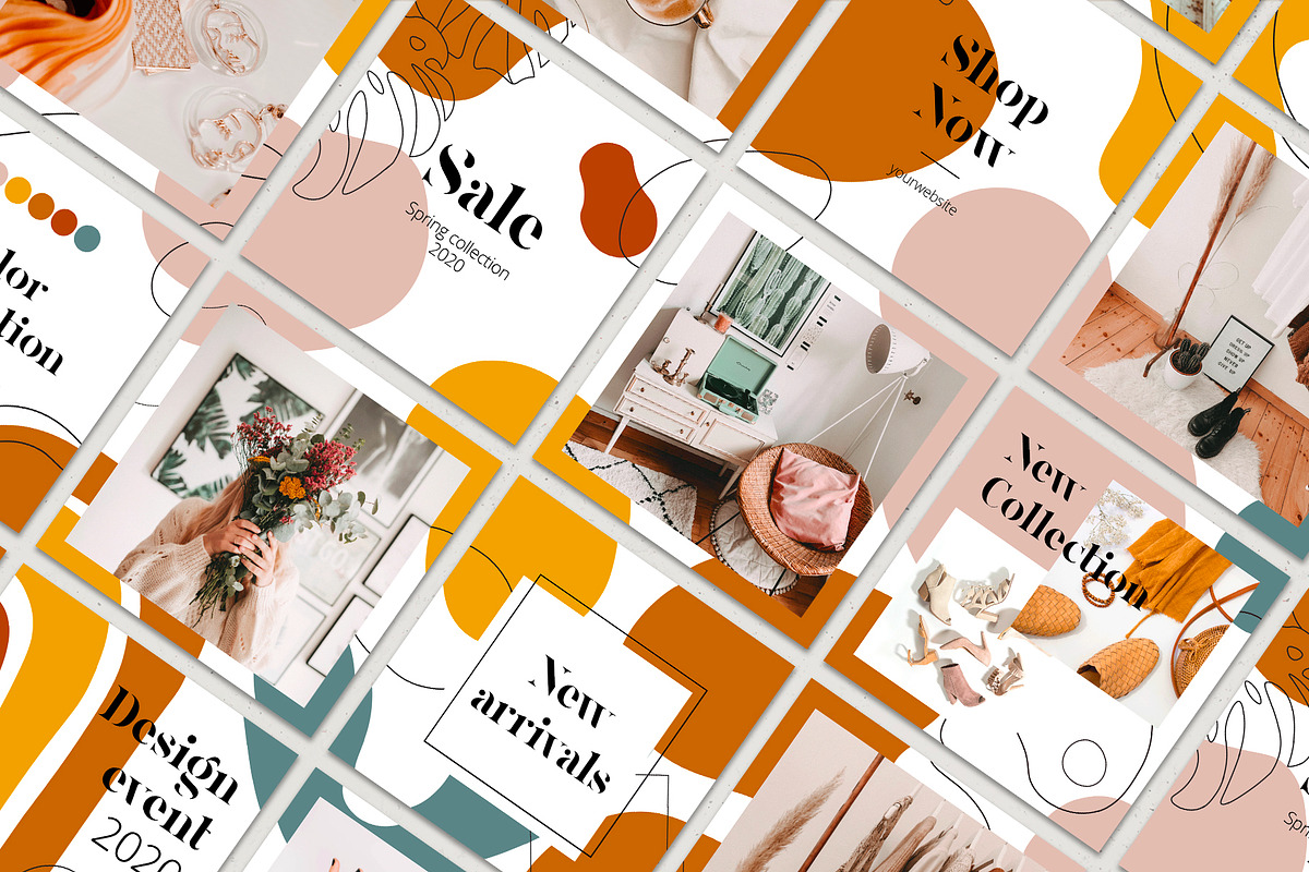 Instagram PUZZLE with shapes & lines, a Social Media Template by EkaterinaKiriy (Photo 7 of 7)