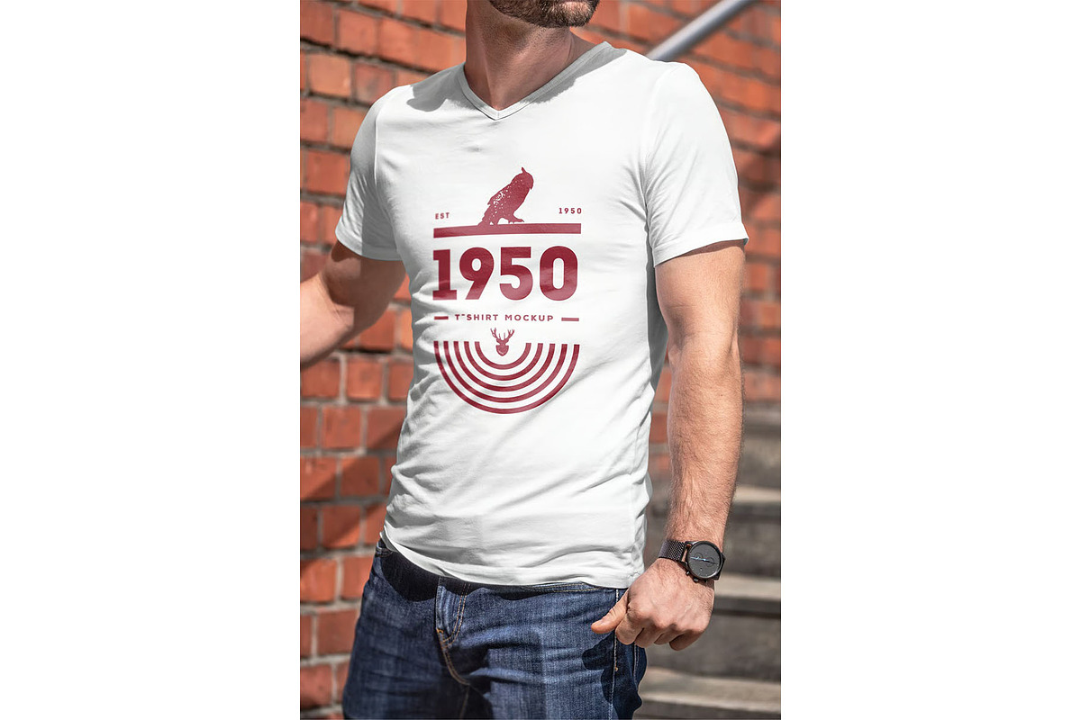 T-Shirt Mock-up, a Shirt Mockup by zippypixelstudio (Photo 8 of 11)