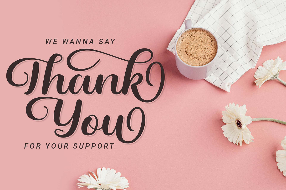 Daughter - A Lovely Calligraphy Font, a Script Font by Doehantz Studio (Photo 9 of 9)
