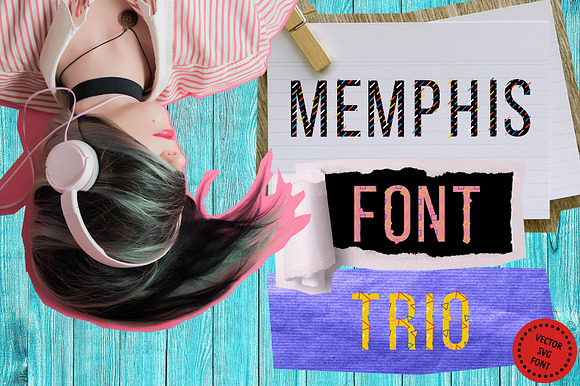 Memphis font trio preview 6