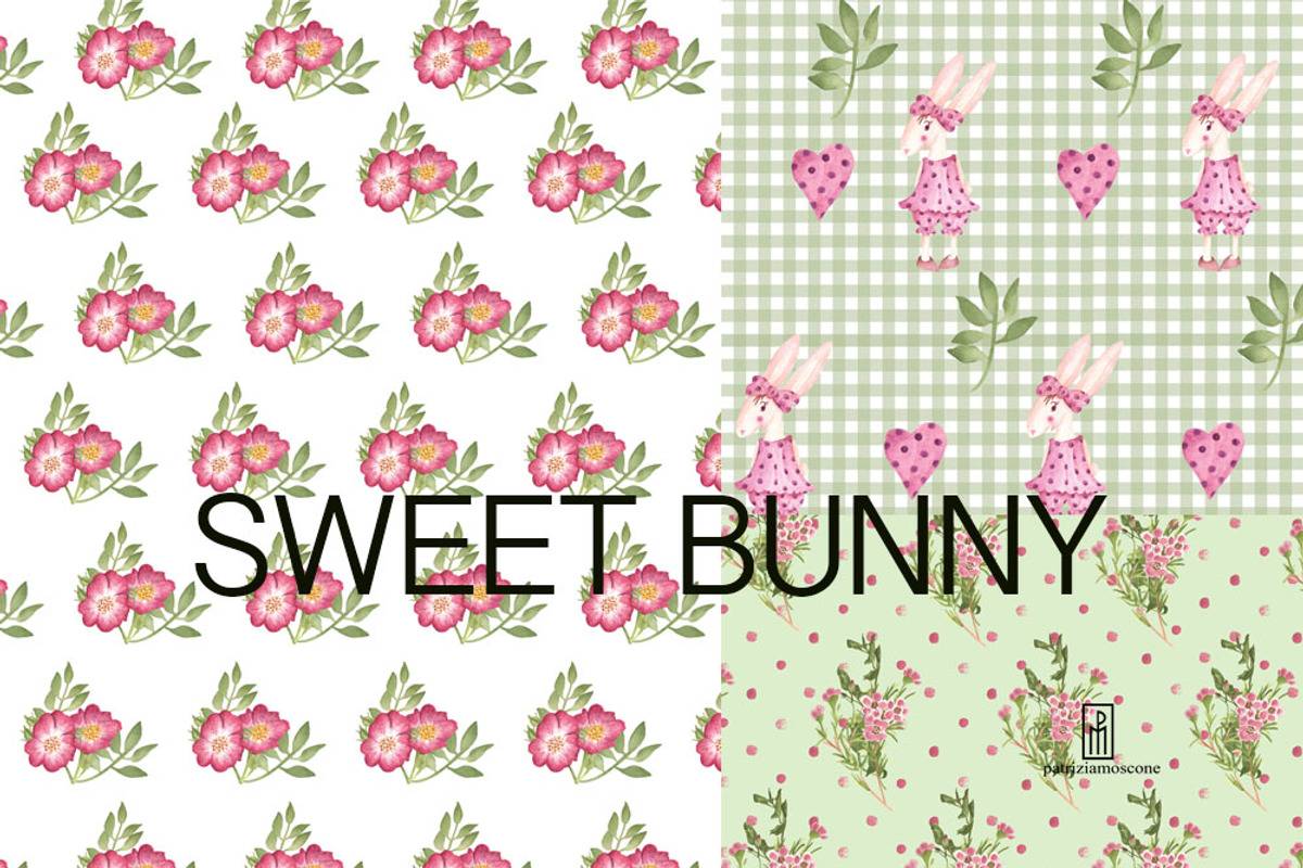 Sweet bunny, a Pattern Graphic by patriziamoscone (Photo 4 of 6)