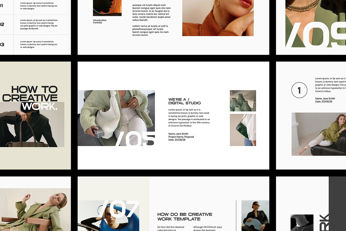 Brand Portfolio Template, a Presentation Template by SlideStock (Photo 3 of 8)