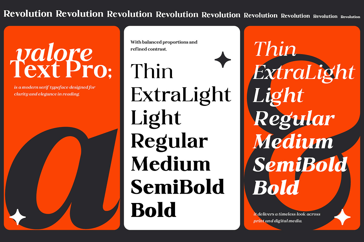 Valore Text Pro – Font Family, a Serif Font by Nollev (Photo 5 of 10)