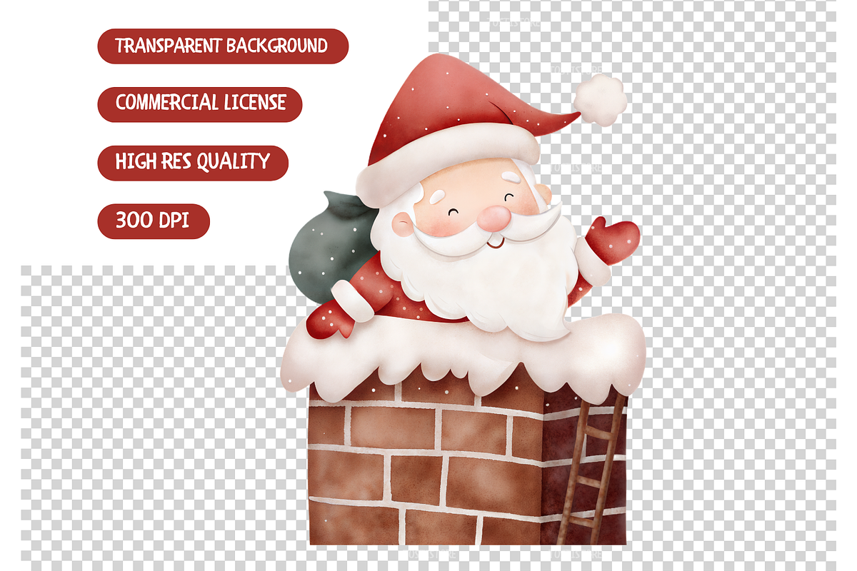 Warm Christmas Clipart Bundle, an Illustration by TatiMockup (Photo 6 of 6)