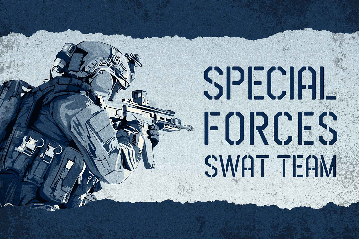 Airborne 86 is a Sans military style preview 7
