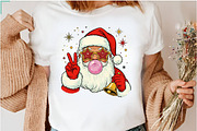Retro Santa Blowing Bubble PNG, an Illustration by Dream Creation (Thumbnail 4 of 4)