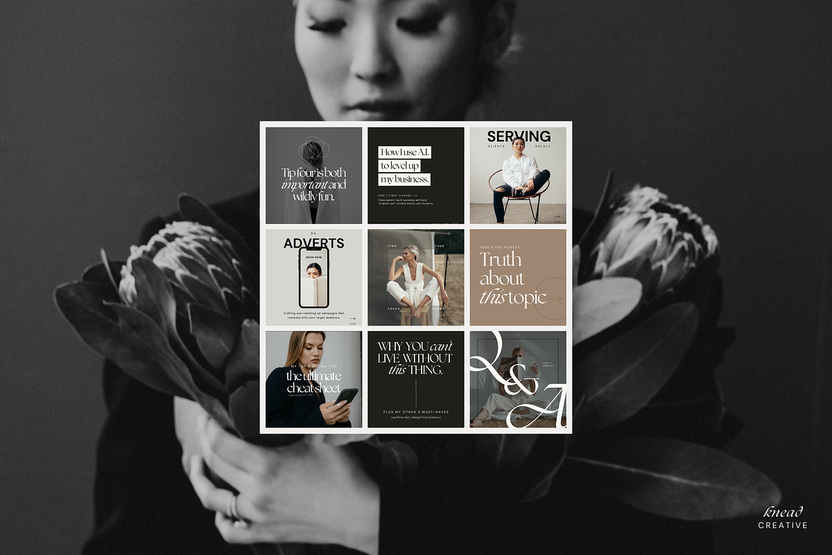 BUNDLE: Chic Canva Social Templates, a Social Media Template by Knead Creative (Photo 2 of 8)