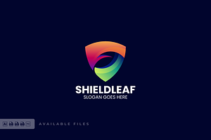Shield Leaf Gradient Colorful Logo, a Branding & Logo Template by ivan_artnivora