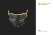 Face Mockup Template 1, a Mask Mockup by iconisusmockup (Thumbnail 2 of 5)