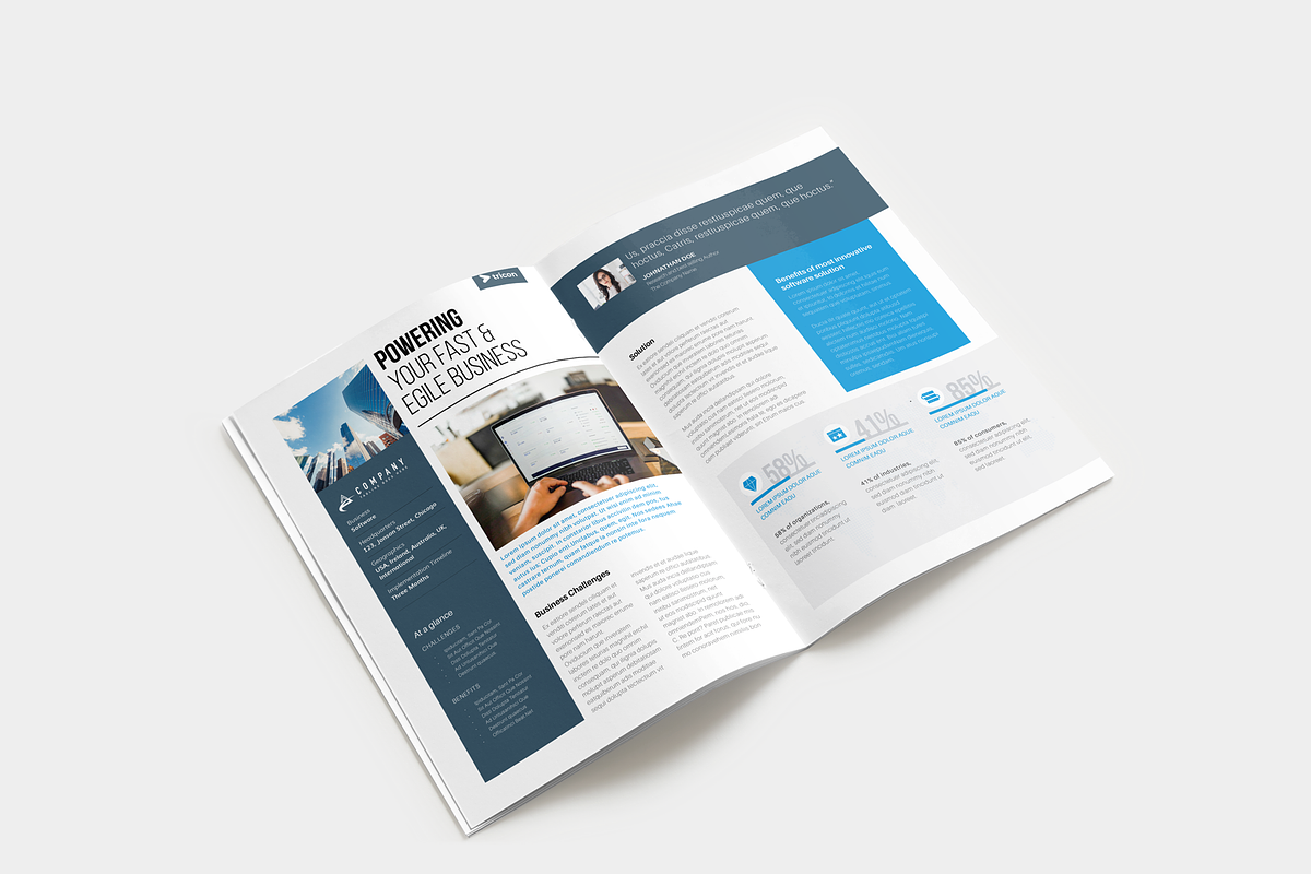 Case Study Flyer Template, a Flyer Template by Rongbaaz (Photo 2 of 3)