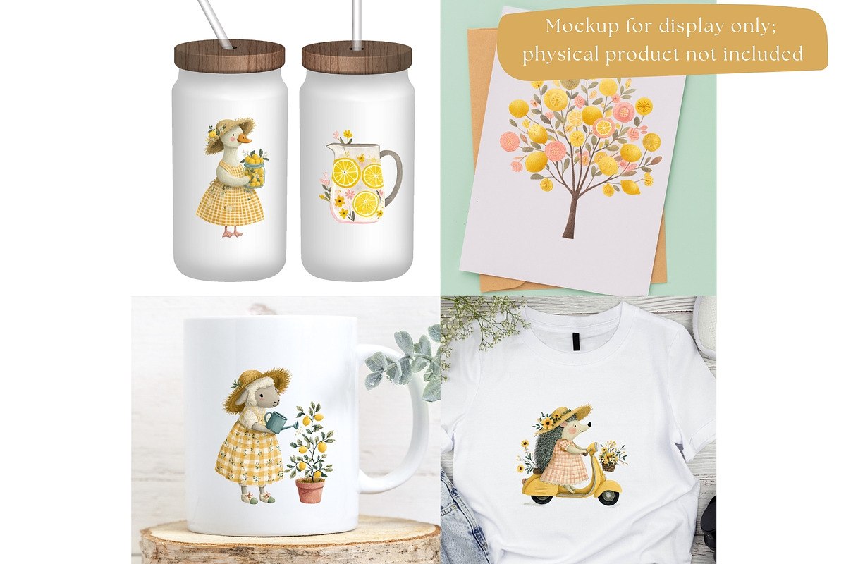 Floral Spring Animals Clipart, Goose, an Animal Illustration by Nicole Branger Art (Photo 15 of 22)