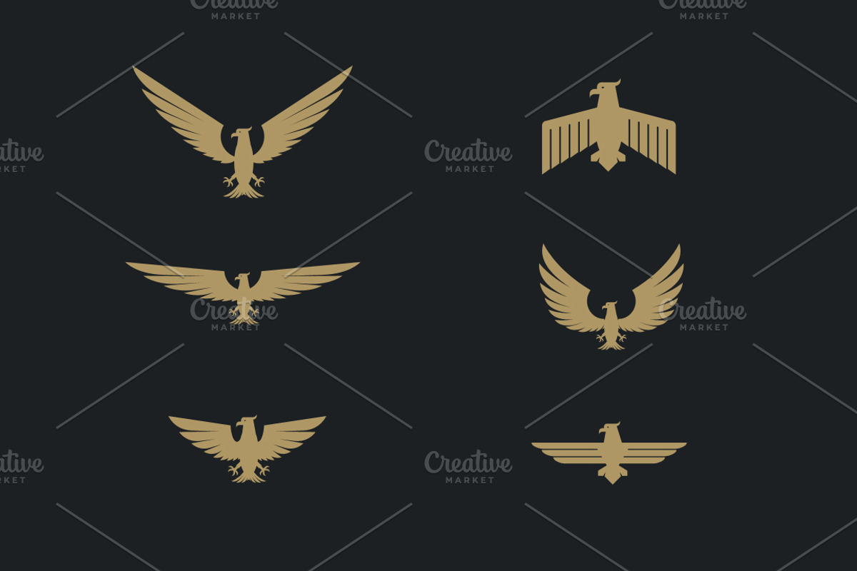 60 Vector Eagles + Bonus, an Object Graphic by Damien (Photo 10 of 11)