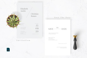 Minimal Grey Wedding Suite