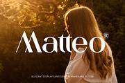 Matteo – Elegant Display Sans Serif, a Sans Serif Font by Mahesans Co (Thumbnail 1 of 10)