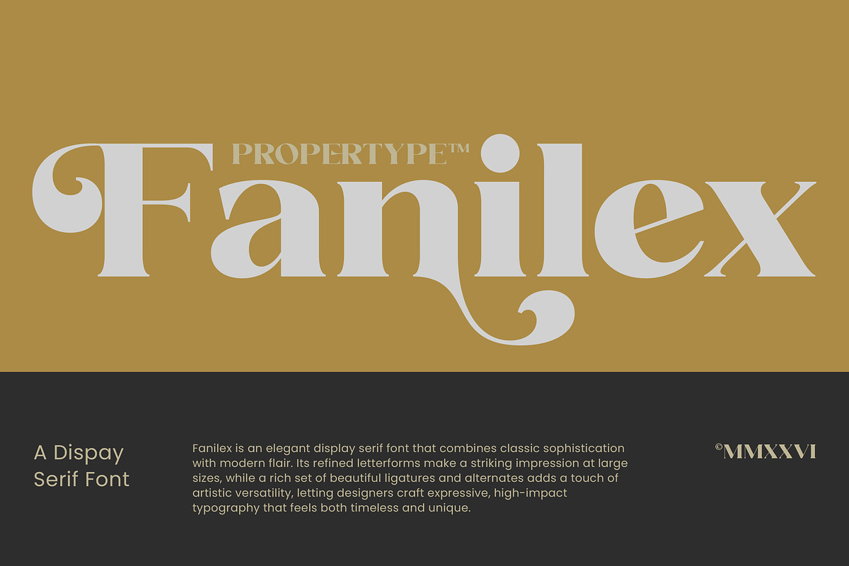 Fanilex, a Serif Font by Propertype (Photo 1 of 16)