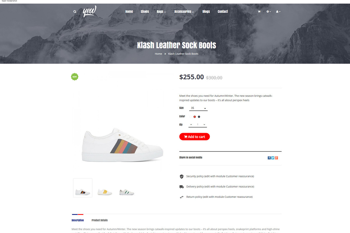 Pts Yew - Fashion Prestashop 1.7 The, a Bootstrap Template by Prestabrain (Photo 3 of 4)