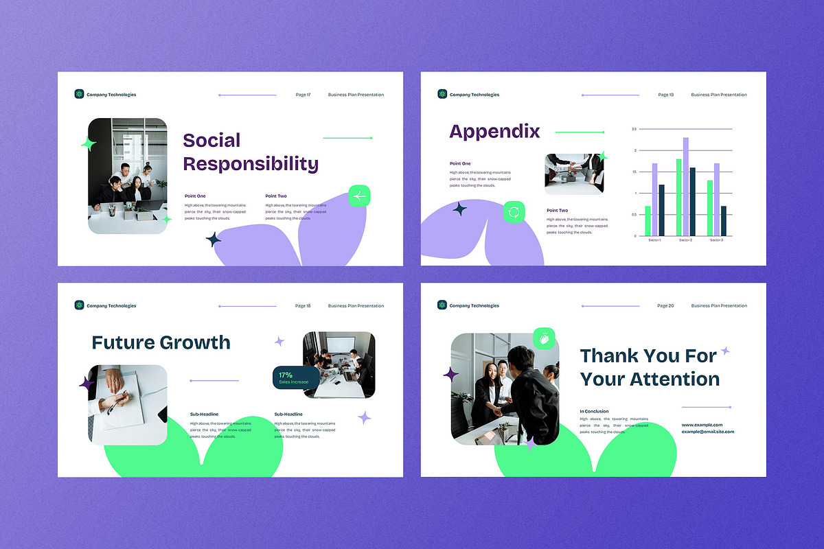 White Tech Company Powerpoint, a Presentation Template by Aiyari Graphic (Photo 4 of 5)