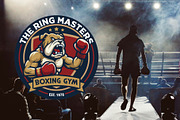 Boxing Gym Mascot Logo Template, a Branding & Logo Template by Atlantis X Nurman Arbai (Thumbnail 1 of 2)