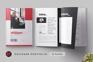 Designer Portfolio Template, a Brochure Template by HiveArts