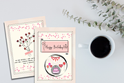 Simple Birthday Card Template, a Card Template by WynterLife Studio (Thumbnail 2 of 7)