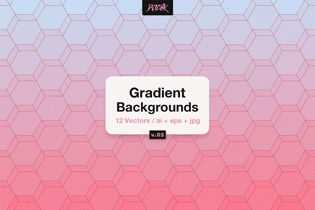 Gradient Hexagonal Backgrounds | V05, a Background Graphic by dvtchk (Photo 2 of 7)
