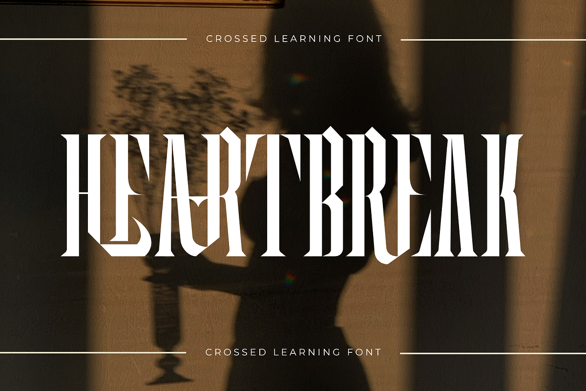 Crossed Learning - Cyber Gothic Font, a Serif Font by 177Studio (Photo 6 of 8)