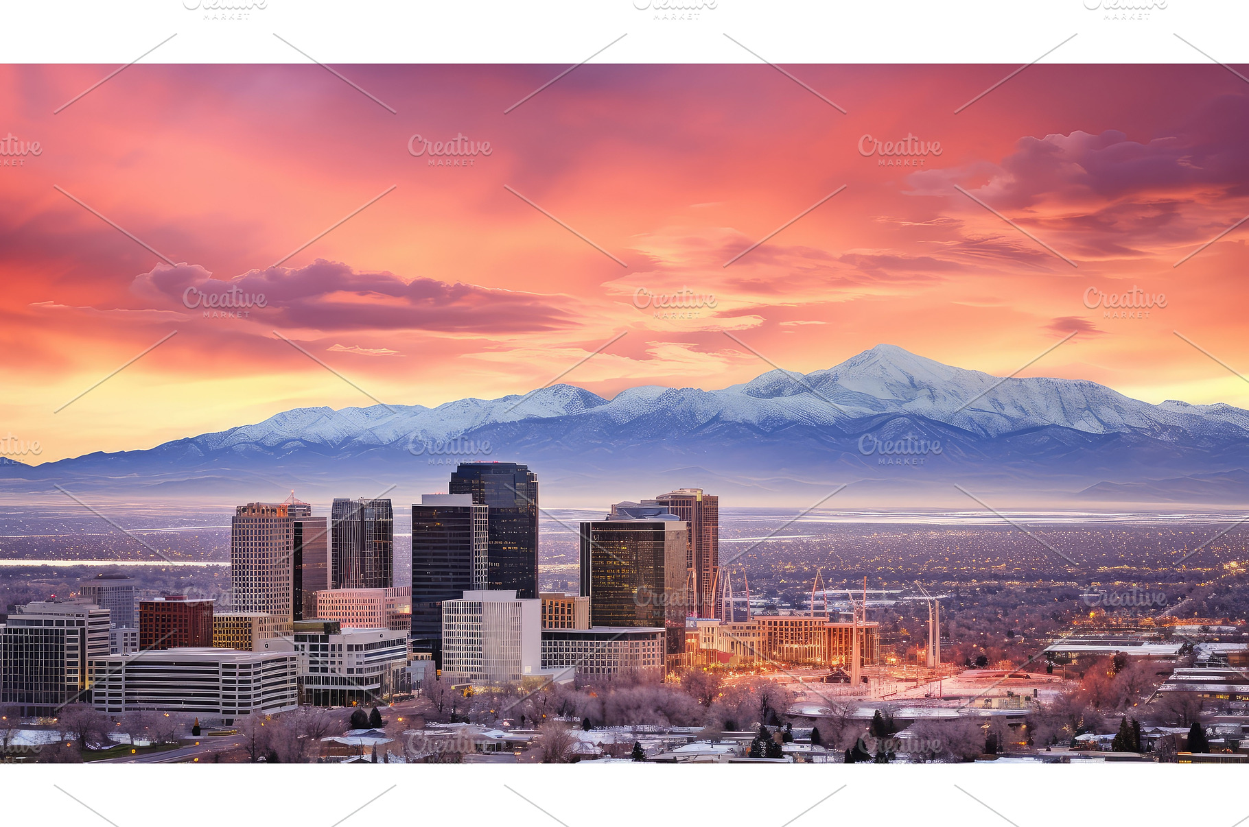 city salt lake skyline ai generated, an Architecture Photo by pikepicture
