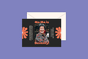 Ma Ma Birthday Invitation, an Invitation Template by Mountain Folk Creative (Thumbnail 2 of 6)