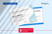 Blue Certificate Appreciation Canva, a Card Template by Snapybiz (Thumbnail 4 of 10)