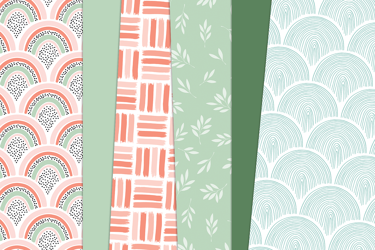 Boho Spring Digital Graphic Bundle, a Pattern Graphic by Paper Starr Studio (Photo 4 of 6)