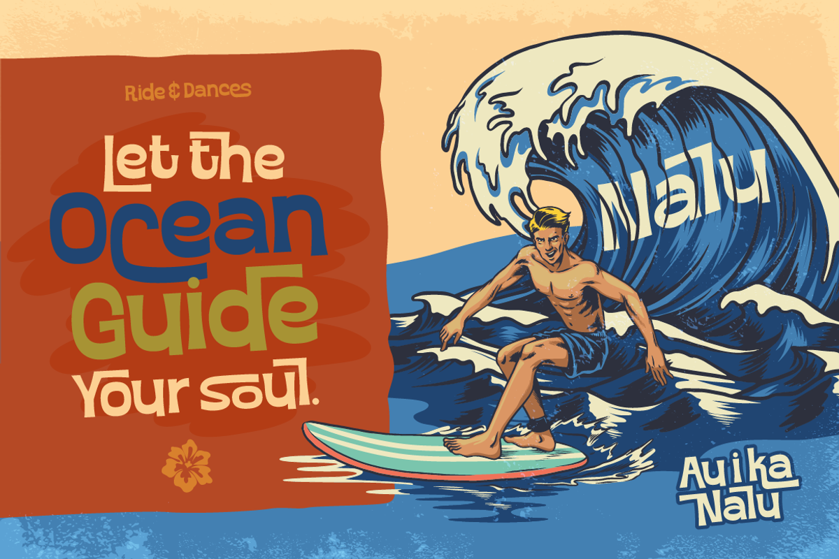 Mokila - Hawaiian Display Typeface, a Sans Serif Font by Burntilldead (Photo 3 of 12)