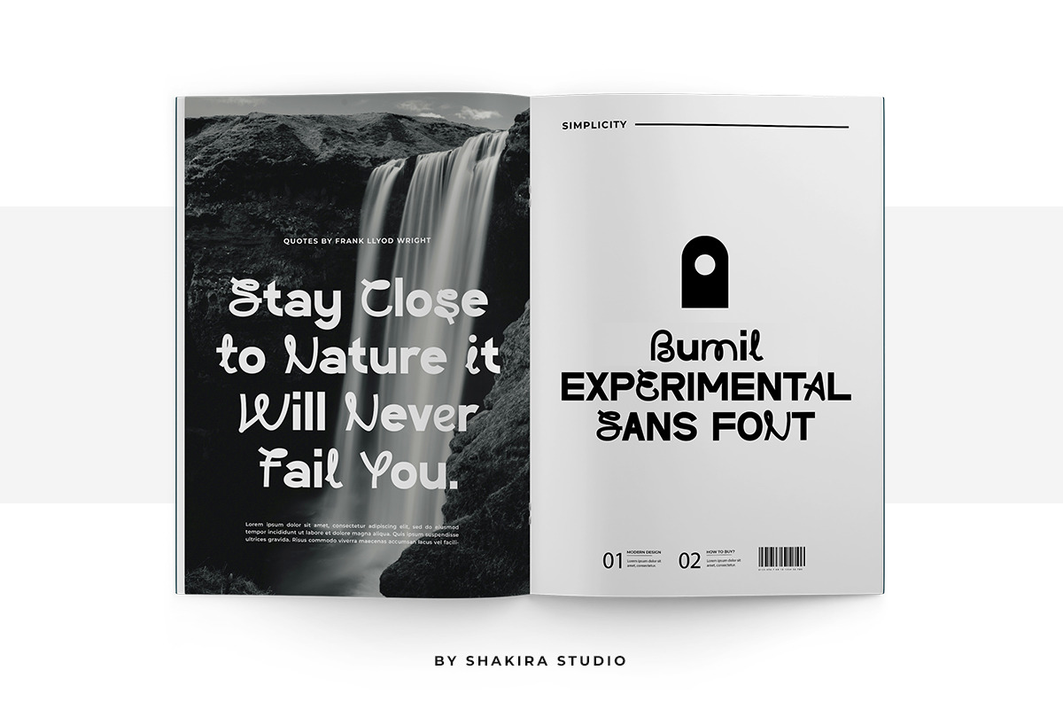Bumil - Unique Sans Font, a Sans Serif Font by Shakira Studio (Photo 5 of 10)
