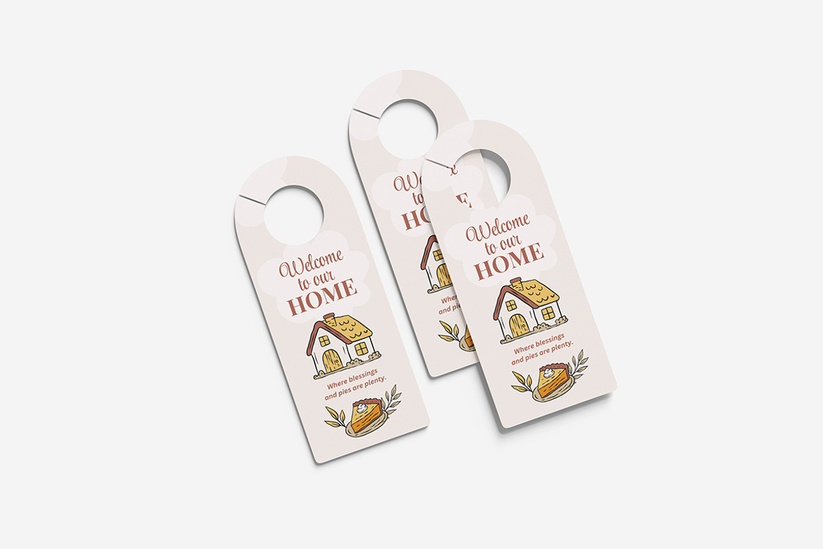 Door Hanger Mockup, a Product Mockup by MrLetters (Photo 4 of 5)