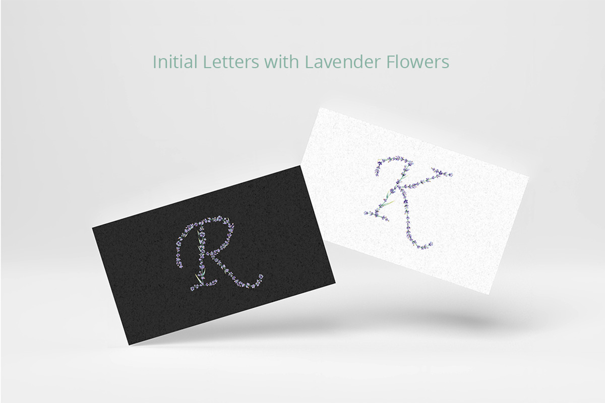 Floral Alphabet. Lavender flowers., an Object Illustration by Anna Kopylova (Photo 4 of 5)
