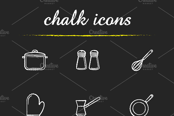 Kitchenware Icons. Vector
