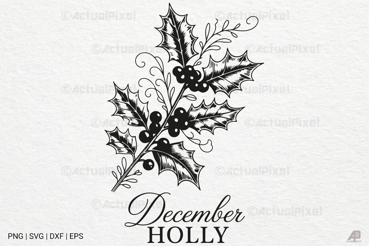 Birth Month Flowers SVG PNG Bundle, an Illustration by Actual Pixel (Photo 14 of 24)