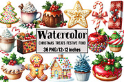 Christmas Treats Festive Food, an Illustration by Design Market (Thumbnail 1 of 5)