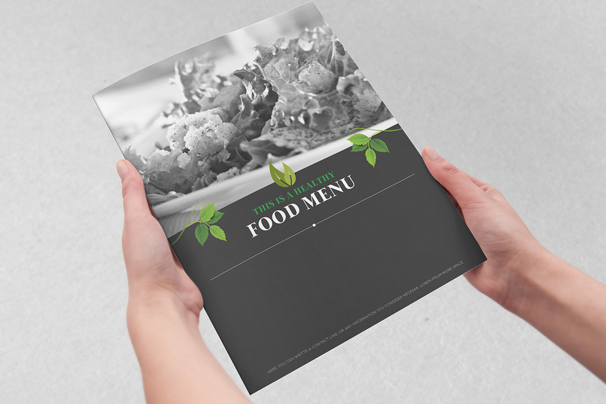 Healthy Food Menu, a Brochure Template by Luuqas Design (Photo 1 of 5)